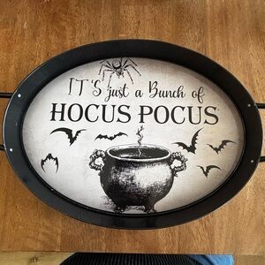 Black Halloween Hocus Pocus Tray